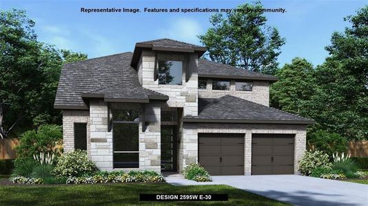 New construction Single-Family house 6025 Kelly Kyle Ave, Georgetown, TX 78628 Design 2595W- photo 0