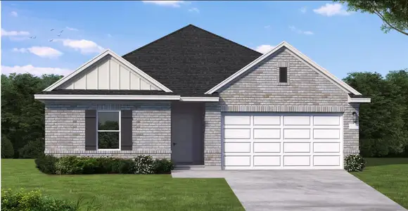 New construction Single-Family house 1927 Southfork Ranch Trl, Crosby, TX 77532 plan Young - image