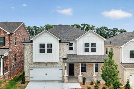 New construction Single-Family house 1683 Caldwell Bend Ln, Dacula, GA 30019 plan Trenton - image