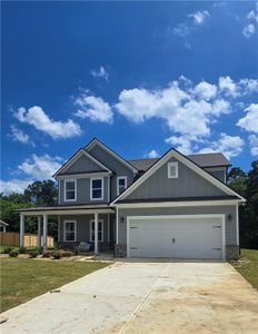 New construction Single-Family house 130 Harmony Farms Orch, Eatonton, GA 31024 plan (GA)Hunter A 2 Front Entry - image