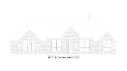 Elevation B with Stone | Concept 2978 at Hidden Creek Estates in Van Alstyne, TX by Landsea Homes