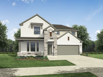New construction Single-Family house 1210 Pavia Fields Dr, Huffman, TX 77336 plan Trinity - image