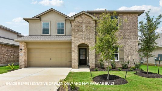 New construction Single-Family house 2140 Ghost Rider Ct, Leander, TX 78641 plan The Perry - image