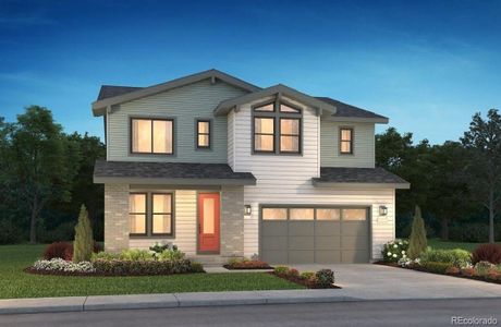 New construction Single-Family house 11653 Poetry Pl, Lone Tree, CO 80134 4064 Rickie Elevation B - Low Slope Contemporary- photo 3 3