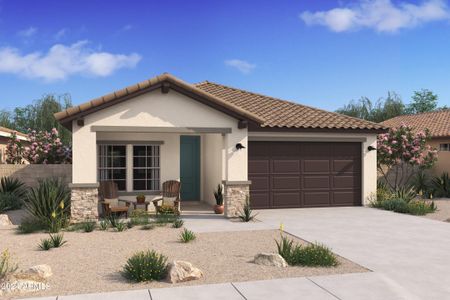 New construction Single-Family house 16765 N Lunar Street, Maricopa, AZ 85138 Godavari- photo 0