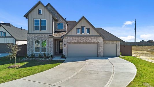 New construction Single-Family house 14802 Buffalo Head St, Mont Belvieu, TX 77523 plan Cayman 50′ Lot - image