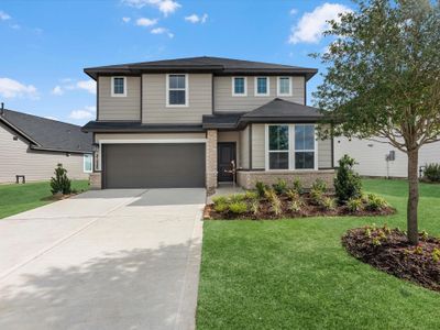 New construction Single-Family house 7634 Primrose Myrtle Ln, Cypress, TX 77433 plan Guadalupe - image