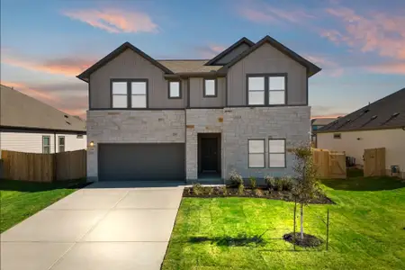 New construction Single-Family house 241 Red Tail Hawk Ln, Cedar Creek, TX 78612 plan Donley - image
