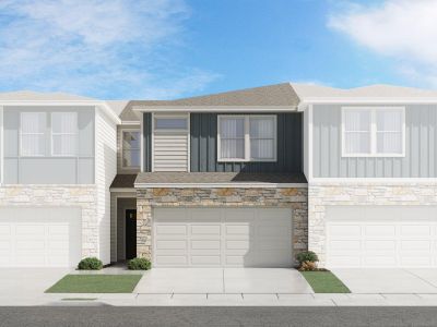 New construction Townhouse house 1850 Settlers Glen Dr, Unit 1302, Round Rock, TX 78665 The Bonnell (161)- photo 0
