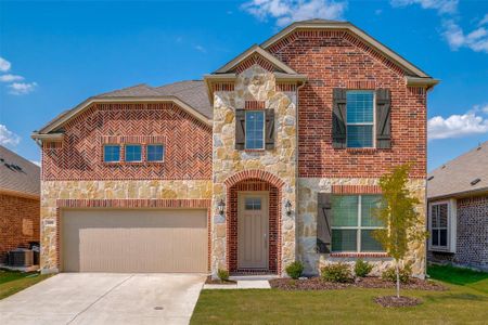 New construction Single-Family house 220 Cherryvale Ln, Princeton, TX 75407 plan Moonstone w/ Media - image