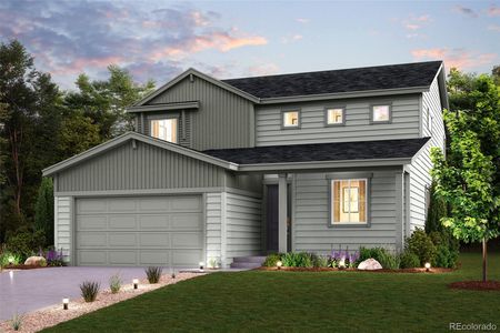 New construction Single-Family house 13926 Bunny Hop Lane, Parker, CO 80134 The Iris- photo 0