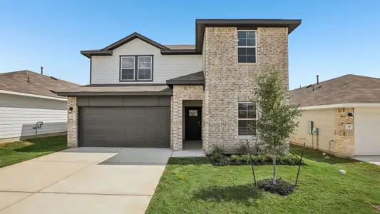 New construction Single-Family house 151 Mustang Lake Cir, Buda, TX 78610 plan The Mitchell - image
