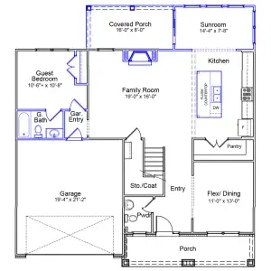 New construction Single-Family house 4532 Hanes Lake Dr, Winston-Salem, NC 27106 plan Nottely - image
