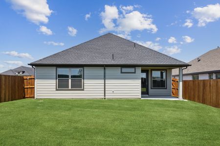 Covered Patio in the Amber home plan by Trophy Signature Homes – REPRESENTATIVE PHOTO