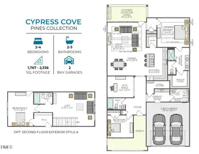 New construction Single-Family house 128 Sunny Glen Ct, Fuquay Varina, NC 27526 plan Cypress Cove - image 3