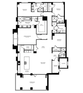 New construction Condo house 18801 N Thompson Peak Pkwy, Scottsdale, AZ 85255 plan 3 bedroom - image