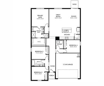 New construction Single-Family house 1720 Brekey Wy, Zephyrhills, FL 33541 plan Foxglove - image
