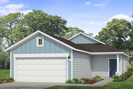 New construction Single-Family house 358 Golden Paint Trl, Liberty Hill, TX 78642 plan Cascade 1230 - image