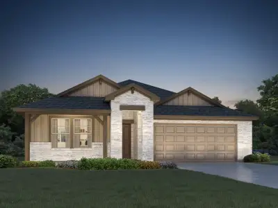New construction Single-Family house 147 Bonnellis Roost, Cedar Creek, TX 78612 The Oleander (401)- photo 0
