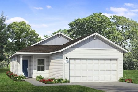 New construction Single-Family house 13408 Roughstock Wy, Mustang Ridge, TX 78610 plan Durango 1468 - image