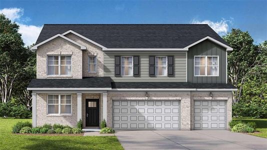 New construction Single-Family house 420 Hazel Dr, Locust Grove, GA 30248 plan Emerson - image