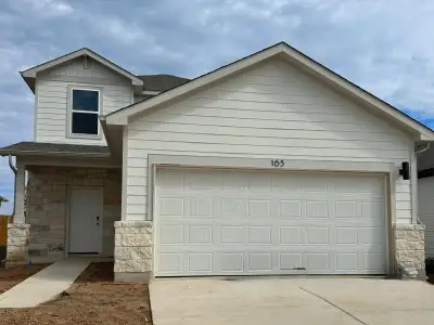 New construction Single-Family house 165 Tolo Dr, Elgin, TX 78621 plan Hampton - image