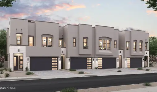 New construction Townhouse house 18522 N 64Th St, Phoenix, AZ 85054 plan Sea Bright II - image