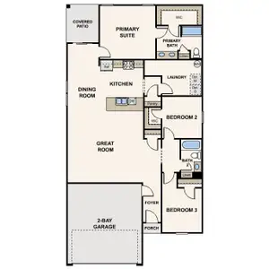 New construction Single-Family house 1189 W Flowstone Trl, Benson, AZ 85602 plan Palmero - image