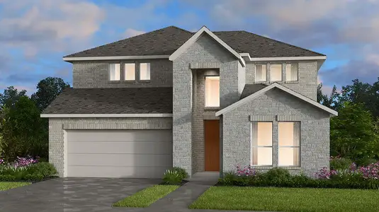 New construction Single-Family house 224 Amber Oak Ln, Georgetown, TX 78628 plan Carmine - image