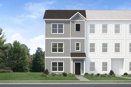 New construction Townhouse house 736 Orchard Vista Cir, Raleigh, NC 27606 plan The Radcliffe at Helmsley - image