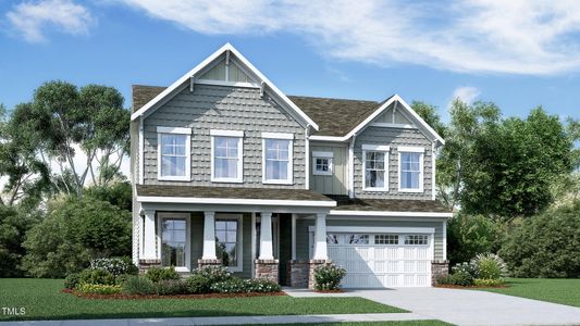 New construction Single-Family house 1225 Coral Cay Bnd, Wake Forest, NC 27587 Edison II w/ 3rd Floor- photo 0