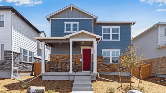 New construction Single-Family house 677 N Ukraine St, Aurora, CO 80018 plan Alamosa - image