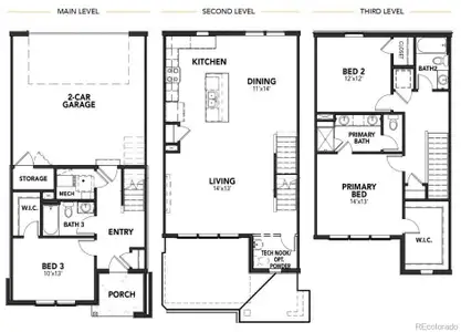 New construction Townhouse house 5431 N Eaton Park Wy, Aurora, CO 80019 plan Elbert - image