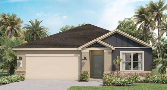 New construction Single-Family house 3955 Malawi Trail, Saint Cloud, FL 34772 Aria Modern- photo 0