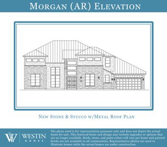 New construction Single-Family house 936 Bristol Creek Bnd, Austin, TX 78738 plan The Morgan - image