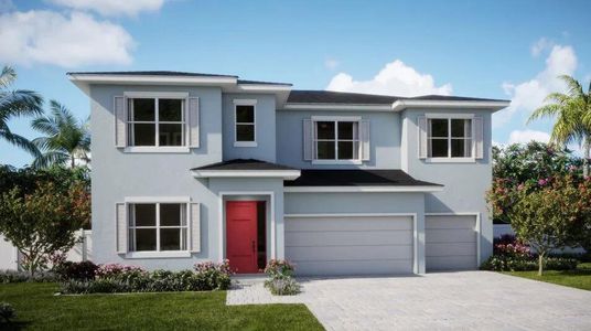 New construction Single-Family house 19158 Wood Stork Wy, Loxahatchee, FL 33470 plan Saffron - image