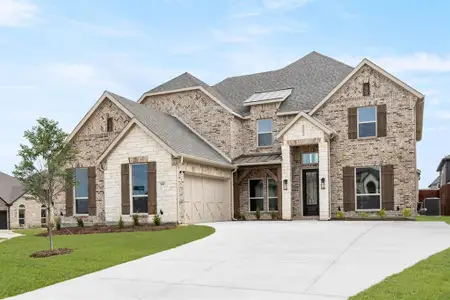 New construction Single-Family house 305 Lovett Ln, Burleson, TX 76028 plan Broadcrest FSW (w/Media or Opt 6th BR) - image