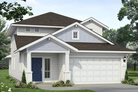 New construction Single-Family house 1011 Windrow Run, Hutto, TX 78634 plan Heritage Mill 2107 - image