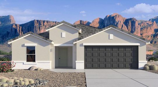 New construction Single-Family house 12332 E Aster Lane, Florence, AZ 85132 Denton- photo 0