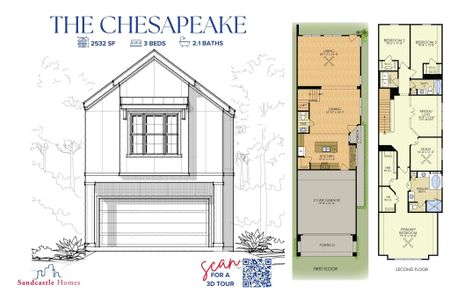 New construction Single-Family house 1121 E 24Th St, Houston, TX 77009 plan Chesapeake - image 4