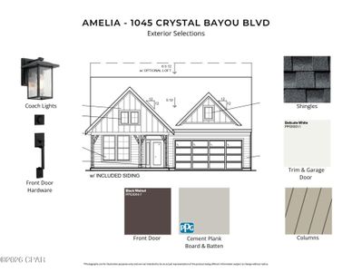 New construction Single-Family house 1045 Crystal Bayou Blvd, Panama City Beach, FL 32407 plan Amelia - image
