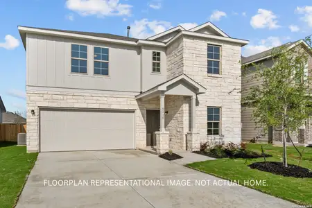 New construction Single-Family house 6250 Desert Aloe, San Antonio, TX 78252 plan Armstrong - image