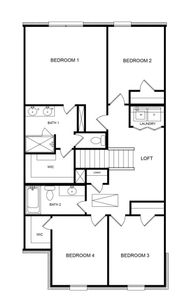 New construction Townhouse house 1602 Governors Blvd, Heath, TX 75032 plan The Lenox at Heath - image 4