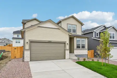 New construction Single-Family house 11893 Lost Peak Ln, Colorado Springs, CO 80925 plan Ash - image