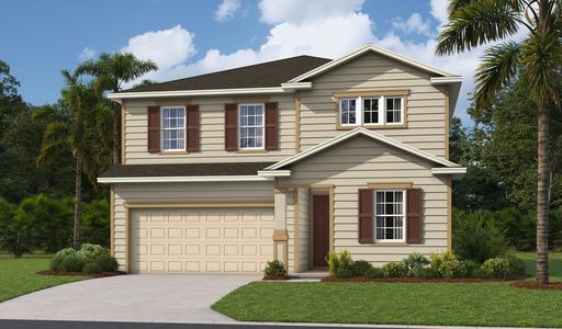 New construction Single-Family house 5893 Tomahawk Lake Drive, Jacksonville, FL 32254 Pearl- photo 0