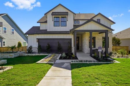 New construction Single-Family house 166 Hazy Hills Loop, Dripping Springs, TX 78620 Newton- photo 0