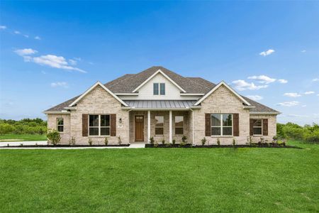 New construction Single-Family house 331 Wagon Trl, Waxahachie, TX 75165 plan Belmont - image