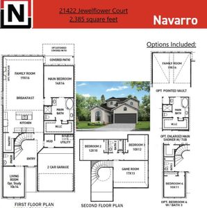 New construction Single-Family house 21422 Jewelflower Ct, Cypress, TX 77433 Navarro- photo 0