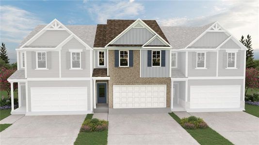 New construction Townhouse house 438 Lanier Cir, Woodstock, GA 30189 plan The Newbury - image