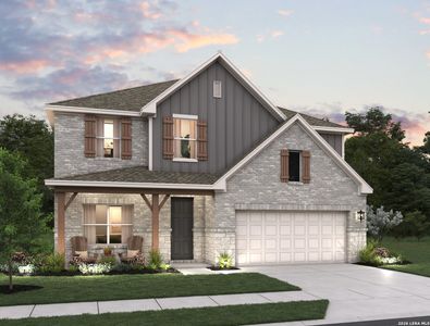 New construction Single-Family house 7423 Hound Xing, San Antonio, TX 78252 plan Gage - image